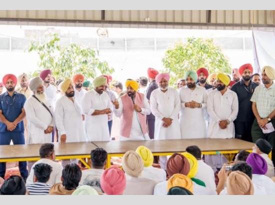 Farmers will not face any shortage of water for irrigation; supply equivalent to 2 Bhakra canals has already been released into canals: CM Mann

