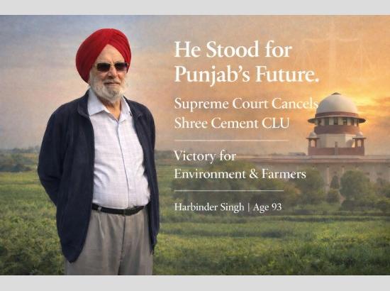 Victory for 93-yr-old Environmentalist: SC quashes HC nod to Sangrur cement plant CU