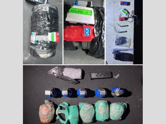 TWO LINKED TO ISI-BACKED BKI TERROR MODULE HELD IN GURDASPUR; 5 HAND GRENADES, IED MATERIAL RECOVERED

