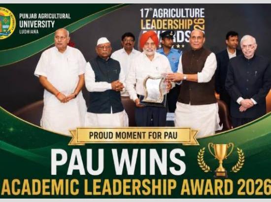 PAU bags Academic Leadership Award 2026, add another feather to its cap
