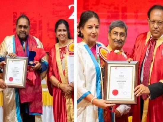 Shankar Mahadevan, Shabana Azmi get honorary doctorate from Kolkata-based university