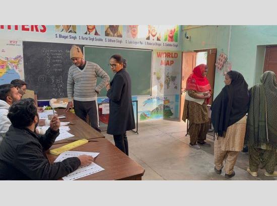 Patiala DC inspects polling in villages