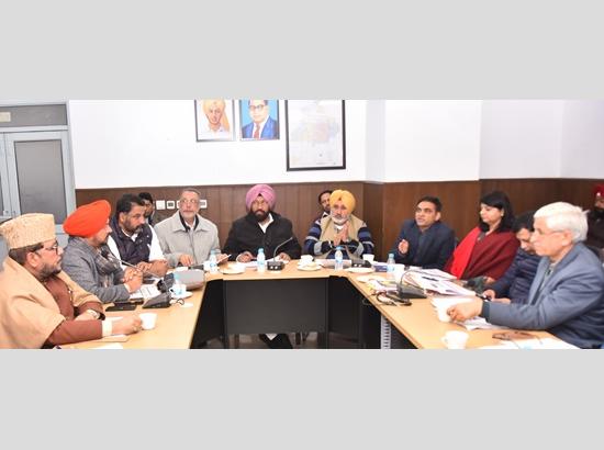 Minister Balkar Singh directs officials to expedite development work