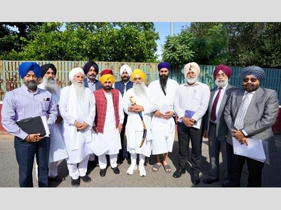 Sri Akal Takht Sahib is supreme for all of us, will ensure the strongest law to protect sanctity of Sri Guru Granth Sahib Ji: CM Mann
