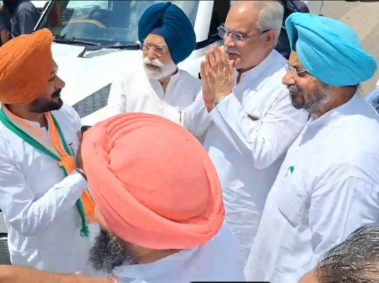 Bhupesh Baghel visits Fatehgarh Sahib, calls on Congress workers to strengthen booth network