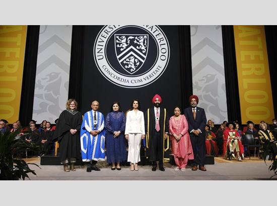 Jagdeep Singh Bachher installed as 12th Chancellor of University of Waterloo....by KBS Sidhu