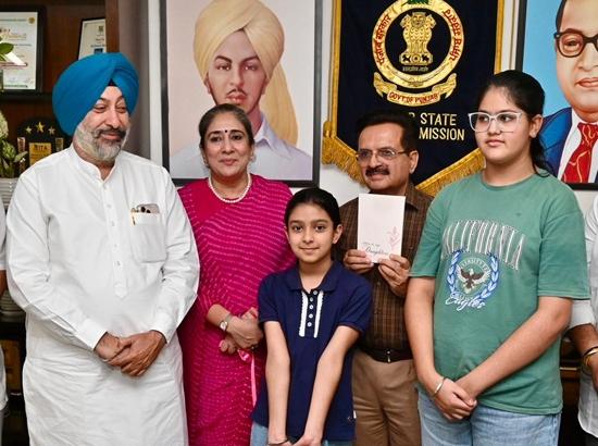 Punjab State Food Commission Chairman Bal Mukand Sharma releases Ravee Pandher's Letters to My Daughters