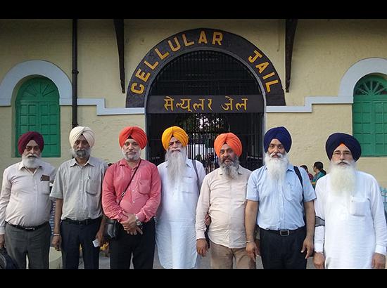 SGPC delegation visits Cellular Jail monument at Andaman