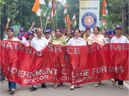 Chandigarh: Girls College students celebrate 80th Independence Day, pledge to contribute to Viksit Bharat; View Pics