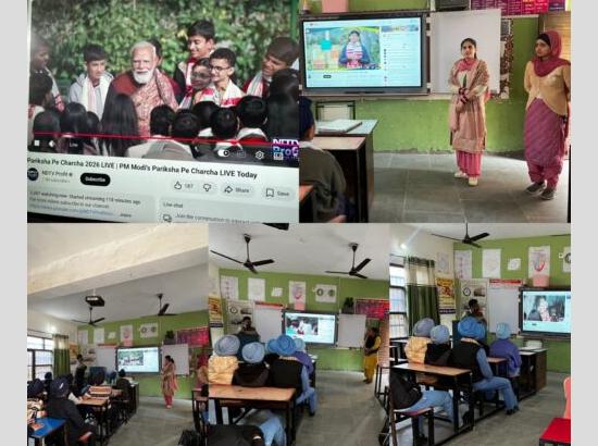 42,590 students witness ‘Pariksha Pe Charcha’ live telecast in Ferozepur schools