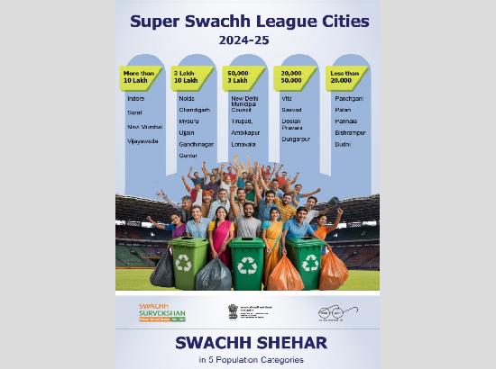 Swachh Survekshan 2025: Indore retains top spot for 8th time — Which city from Haryana made it to clean list?