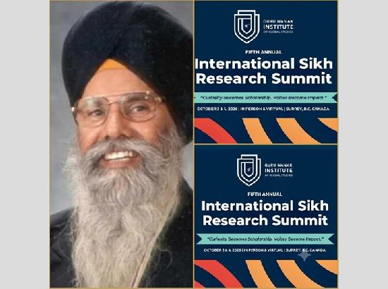 Canada: Gian Singh Sandhu-led Guru Nanak Institute of Global Studies to hold International Sikh Research Conference on these dates