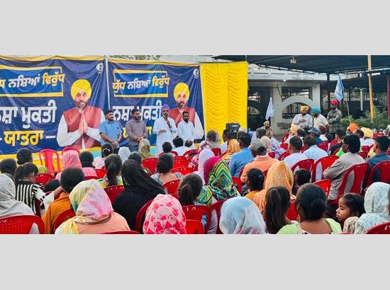 Villagers unite against drugs as MLA Dahiya leads awareness drive in Ferozepur