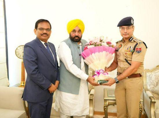 After becoming regular DGP Gaurav Yadav calls on CM Mann