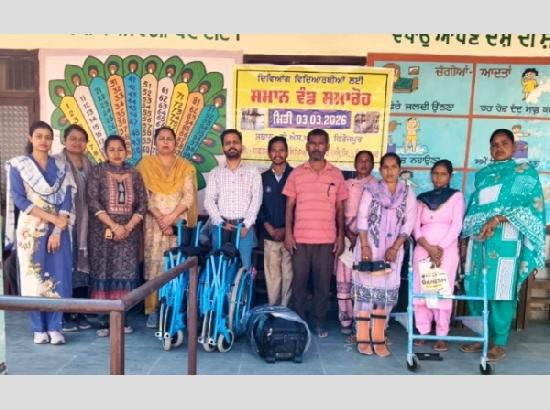 269 Divyang students receive assistive devices at Special Distribution Camp 