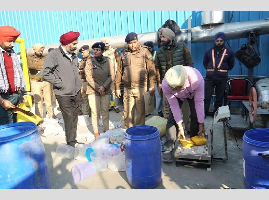 Ferozepur Police take decisive action, destroy 63 Kg heroin and other narcotics