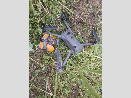 Gurdaspur: Drone with suspected heroin recovered near Ravi river