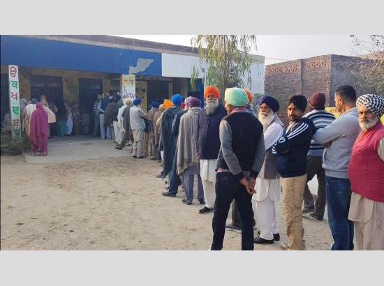 Long Queues being witnessed in villages as voting in progress