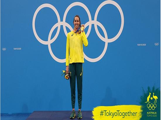 Australian swimmer  becomes first female swimmer to win 7 medals at single Games