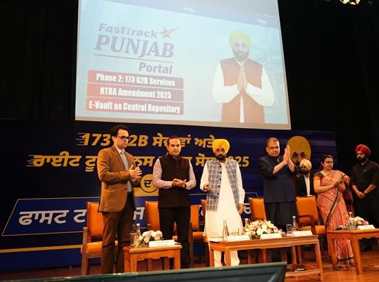 Punjab launches second phase of ‘Fastrack Punjab Portal’; 173 investor services now under one roof