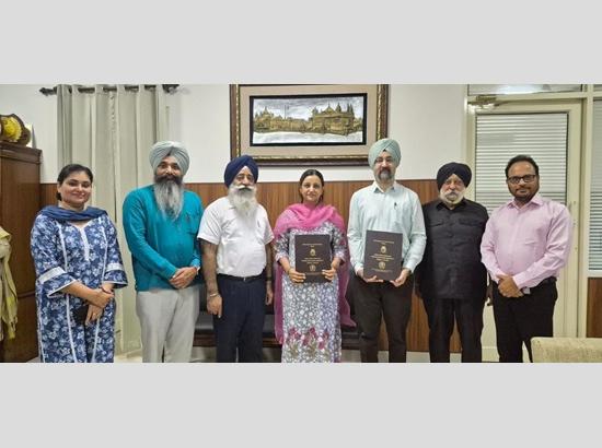 Sri Guru Granth Sahib World University signs MoU with Jagat Guru Nanak Dev Punjab State Open University