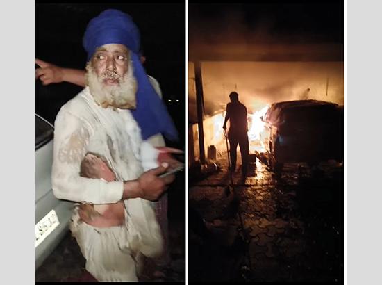 Damaged Drone falls on Ferozepur's village,  3 family members injured (Posted at 10:11 pm,