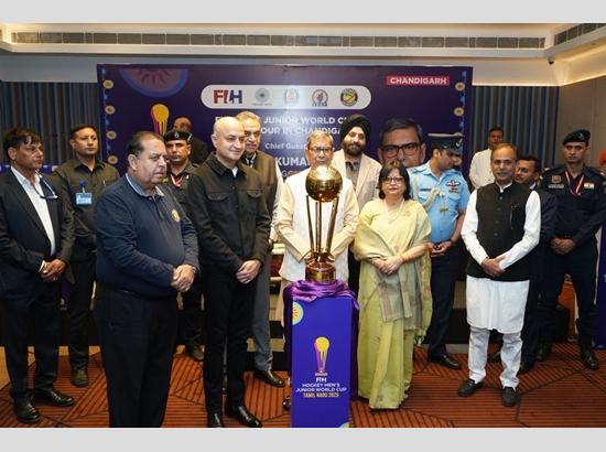 FIH Junior Hockey World Cup trophy tour reaches Chandigarh