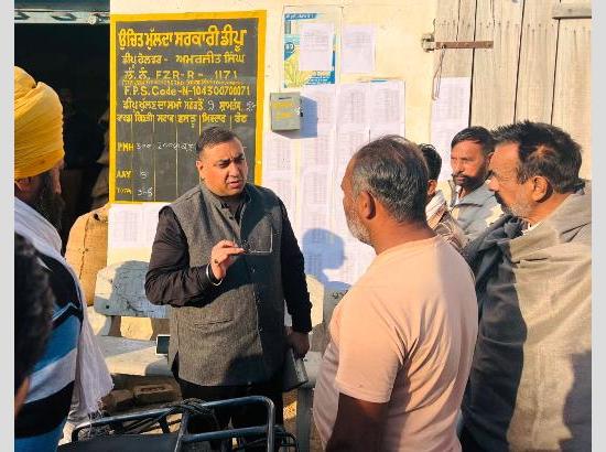 Food Commission member conducts surprise inspections in Ferozepur