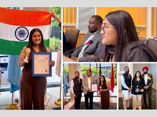 Ferozepur girl brings global attention to plight of Punjab's border farmers  at Int'l Human Rights Conference