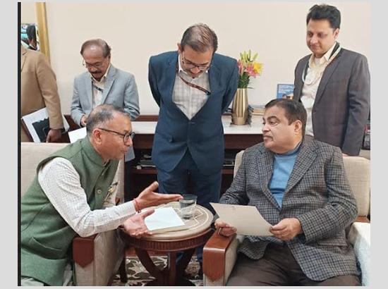 Nitin Gadkari assures Rajinder Gupta of personal monitoring to expedite Bhawanigarh–Malerkotla Connectivity to Delhi–Katra Expressway