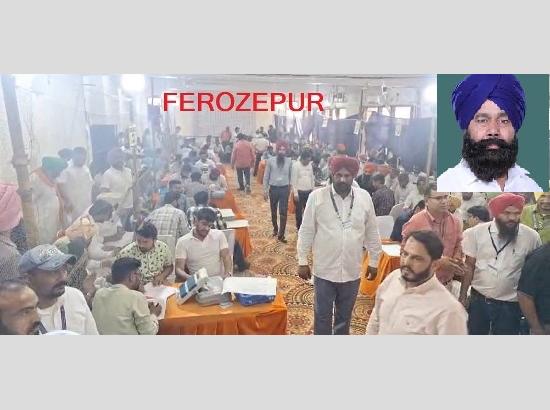 Ferozepur: Sher Singh Ghubaya, INC polled 264304 votes, leading by 3515 votes (4.33 PM)