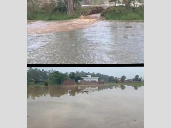 40-foot canal breach in Gurdaspur floods homes and farmland, residents face heavy losses