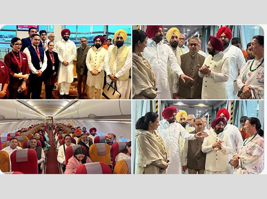 Historic Milestone: Delhi–Halwara Flights Begin; Bittu, Rajinder Gupta and Sahney Board Inaugural Flight