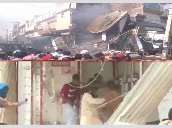 Breaking-Parvinder Jhota Murder Case: Bulldozer action at main accused’s House in Mansa