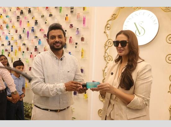 Bollywood Actress Huma Qureshi visits Vessence Luxe, home to the World's Largest Perfume Wall