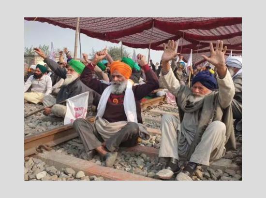 Major Protest Across Punjab: Farmers block railway tracks in statewide Rail Roko’ stir