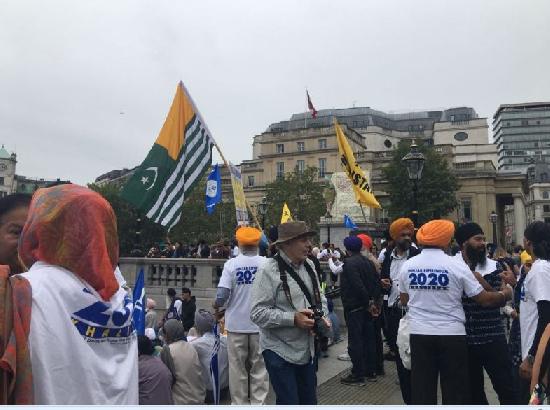 Visual glimpses of Pro-Khalistan and Pro-India gathering in London 