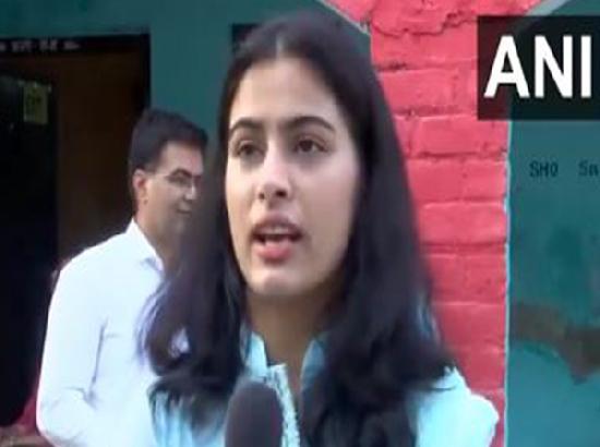 Double Olympic medallist Manu Bhaker urges young voters to cast vote in Haryana Assembly P