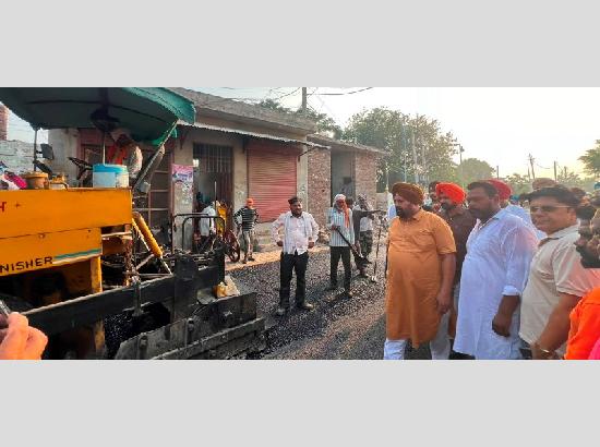 MLA  Bhullar kicks off Rs 1.71 Cr road development works in Ferozepur  