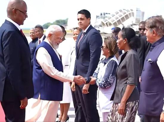 PM Modi touches down in Seychelles on three-day official visit