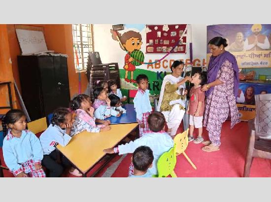 National Deworming Day observed at Anganwadi Centres in Ferozepur