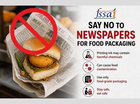 Newspapers unsafe for food packaging and serving, warns FSSAI