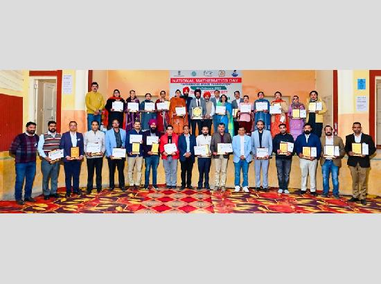 National Mathematics Day celebrated in Ferozepur with recognition of 35 educators