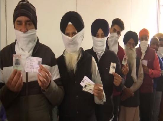 Farmers protest against farm laws in Amritsar during MC polls
