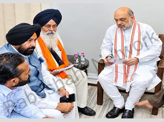 Breaking: Amit Shah meets Parvinder Singh Jhota’s family in Mansa