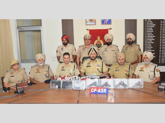 Cross-border arms smuggling network busted; Juvenile among 4 held with 7 pistols