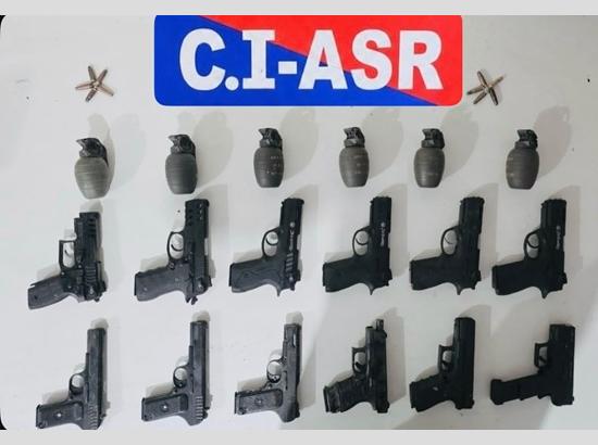 Three BKI operatives held with 6 hand grenades, 12 pistols in Amritsar