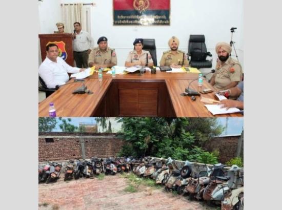 Ferozepur Police auction of 156 unclaimed vehicles adds lakhs to Govt Treasury