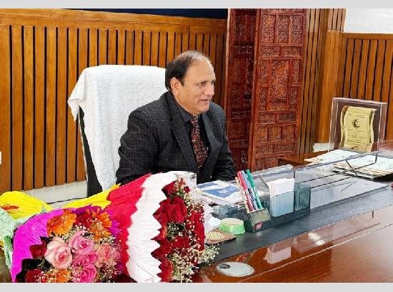 Statistician Prof. Suresh Sharma takes charge as first regular VC of Shaheed Bhagat Singh State University