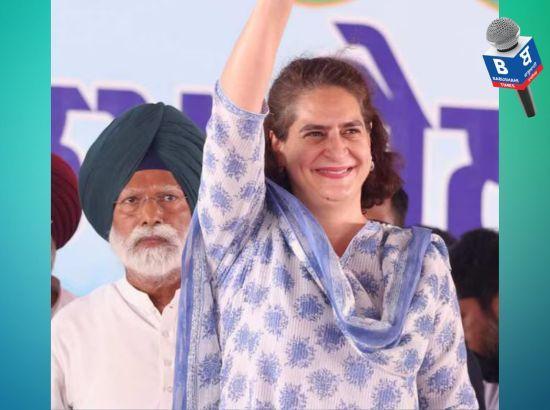 Priyanka Gandhi in Patiala: PM Modi is not working for people, only for power (Watch Video)